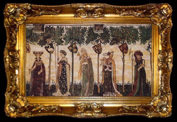 framed  IVERNY, Jacques Five Heroines, ta009-2